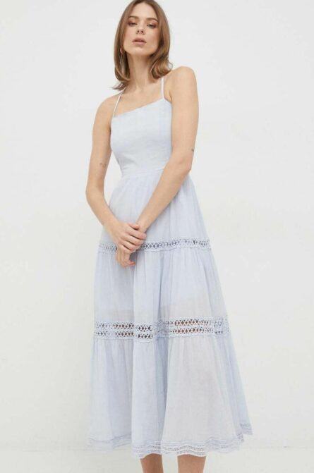 abito lungo lace up long safa pe 23 guess