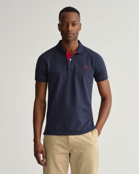 polo pique contrast collar gant pe 23.