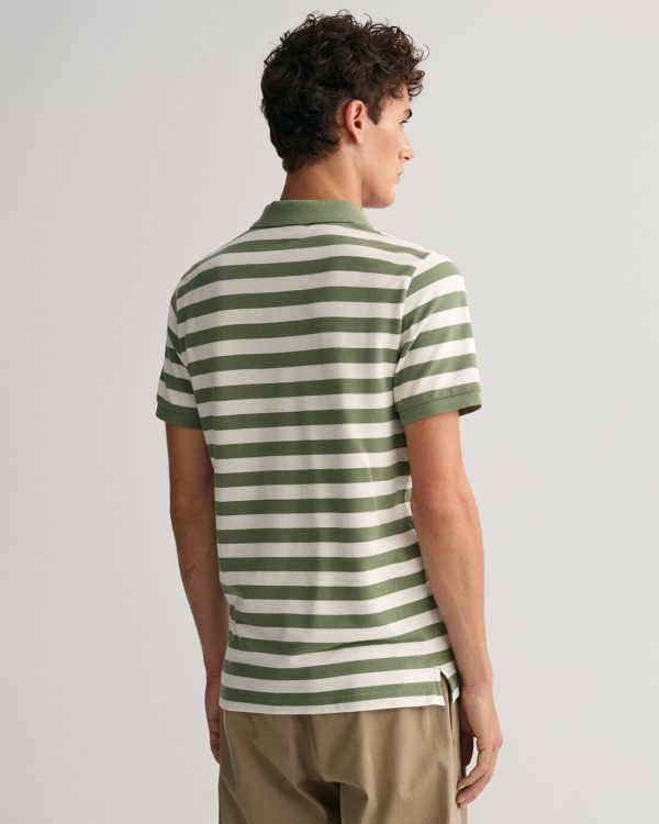 polo multi stripe pique gant pe 23.