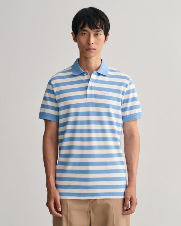 polo multi stripe pique gant pe 23.
