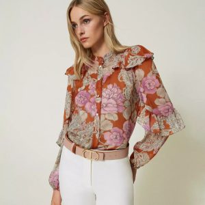 camicia stampata twin set art. 232tp213f ai 23.24.