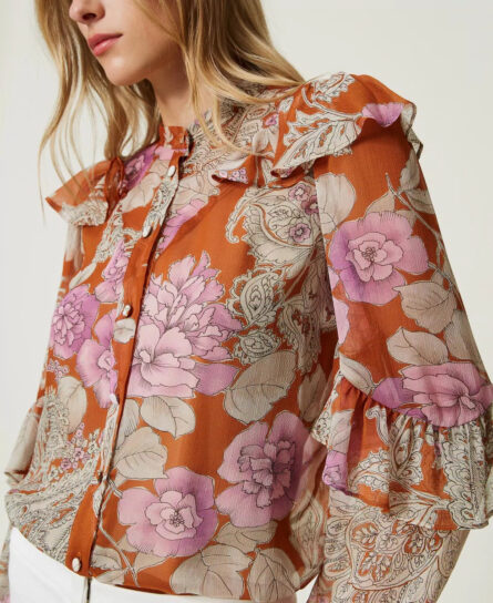 camicia stampata twin set art. 232tp213f ai 23.24.