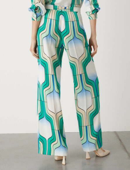 Pantaloni dalla silhouette pulita con gamba larga e morbida cifra marella pe 24.