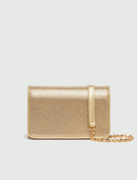 borsa con patta con strass in tinta malibu marella pe 24.