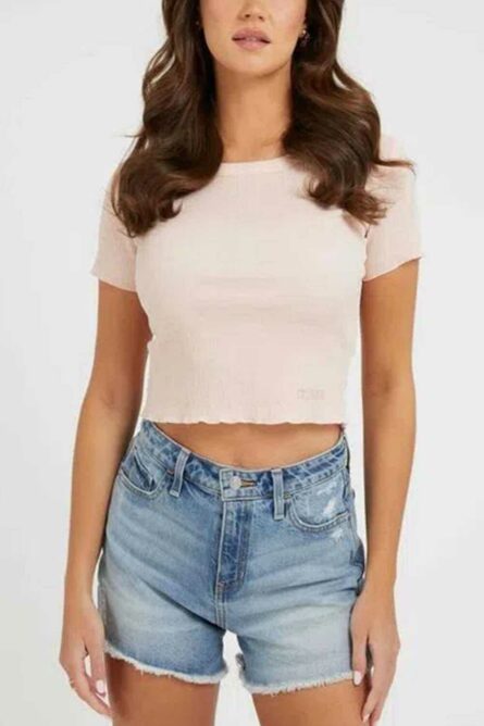 t-shirt smoked top guess pe 24.