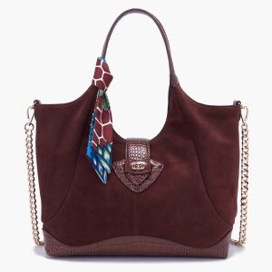 shopping morbida in pelle scamosciata 141p-cb-191-suc la carrie pe 24.