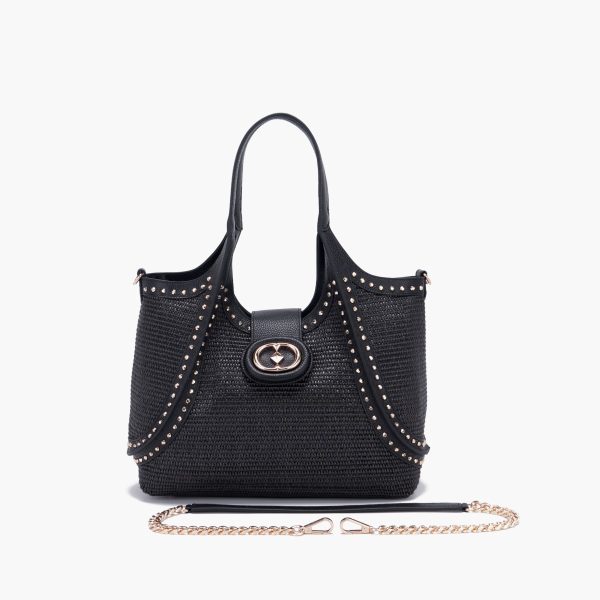 borsa shopping morbida in pelle e raffia 141p-cb-192-rap la carrie pe 24.