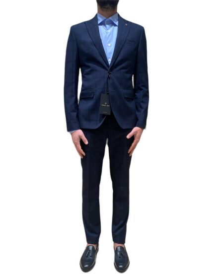 abito slim drop 9 micro pied de poule manuel ritz pe 24.