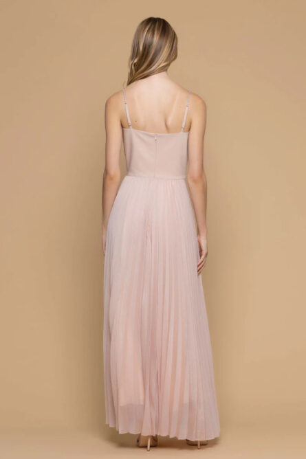 abito lungo con gonna plisse giglio sogold kocca pe 24.