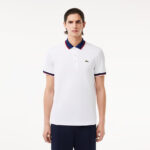 polo regular fit con colletto a contrasto lacoste pe 24.