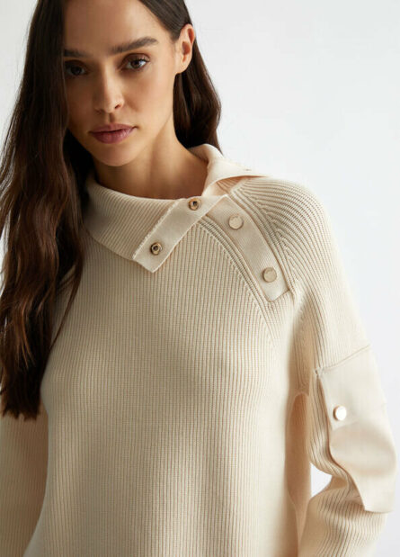 maglia con bottoni e tasca liu jo a.i.24.25. art. wf4475