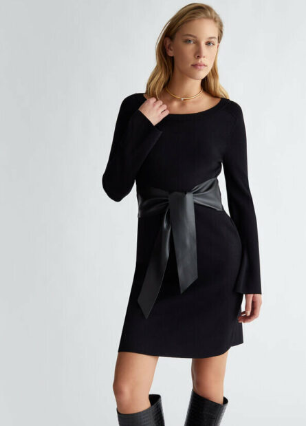 abito in maglia con cintura liu jo a.i.24.25. art. wf4531