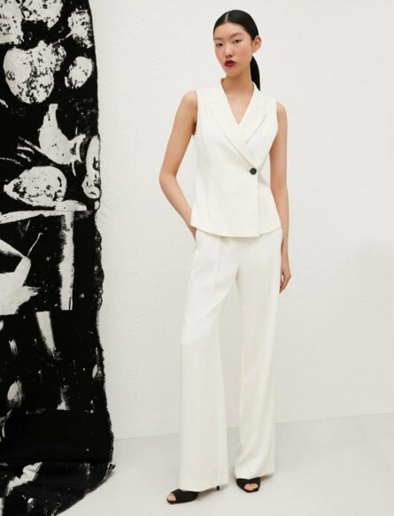 Pantaloni dritti a vita alta cavallo marella ai 24.25.