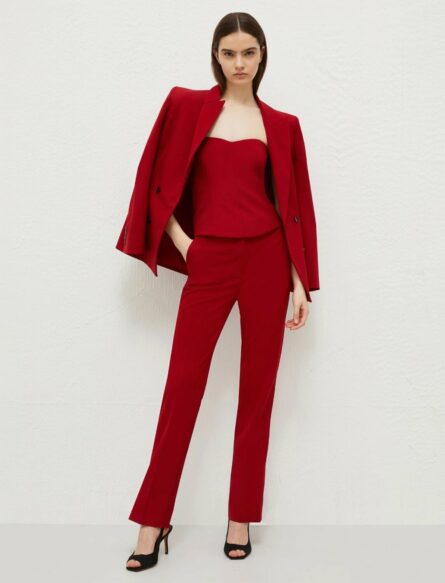 Pantaloni slim sartoriali folle marella ai 24.25.