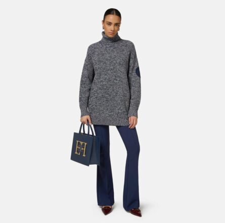 Dolcevita con patch logo mk84s46e2 elisabetta franchi ai 24.25.