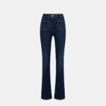 Jeans in cotone stretch con placche logo pj7s46e2 elisabetta franchi ai 24.25.
