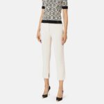 Pantalone in crêpe con spacchetti pa05447e2 elisabetta franchi ai 24.25.