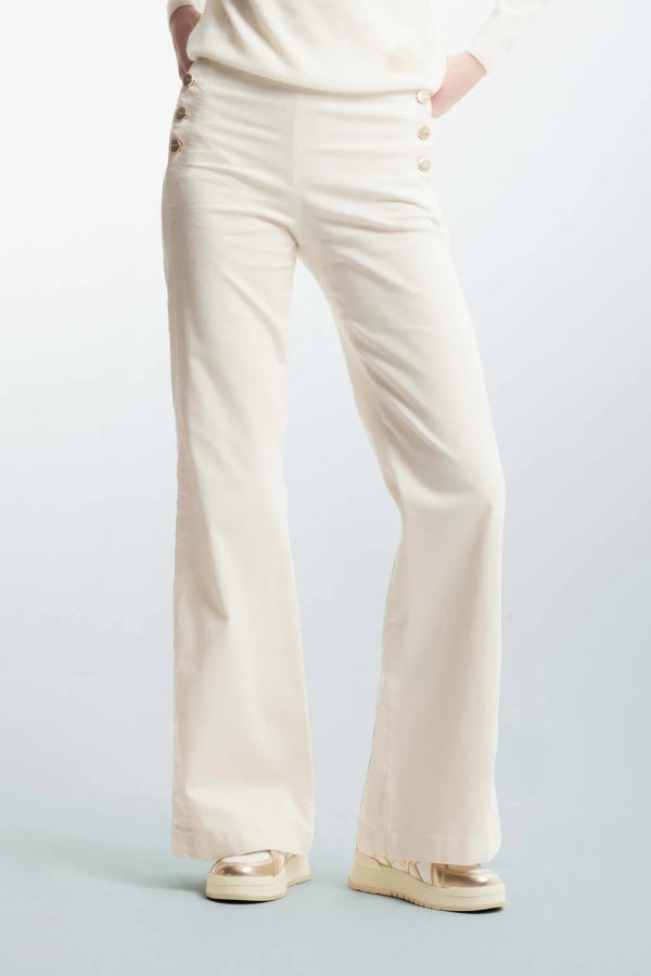 pantalone con dettaglio bottoni saphira kocca ai 24.25.