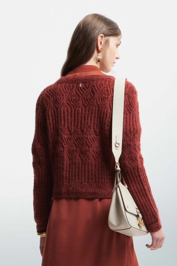 cardigan in maglia traforata quinta kocca ai 24.25.
