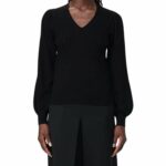 maglia a costine scollo v twin set ai 24.25. art. 242tp3520