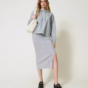 gonna in maglia twin set ai 24.25. art. 242tp3712