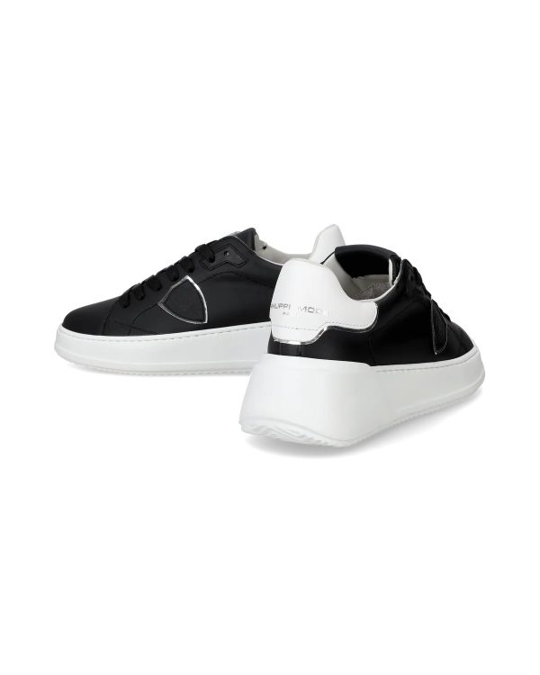 sneaker temple donna bianco e nero philippe model ai 24.25. art. bjld v005