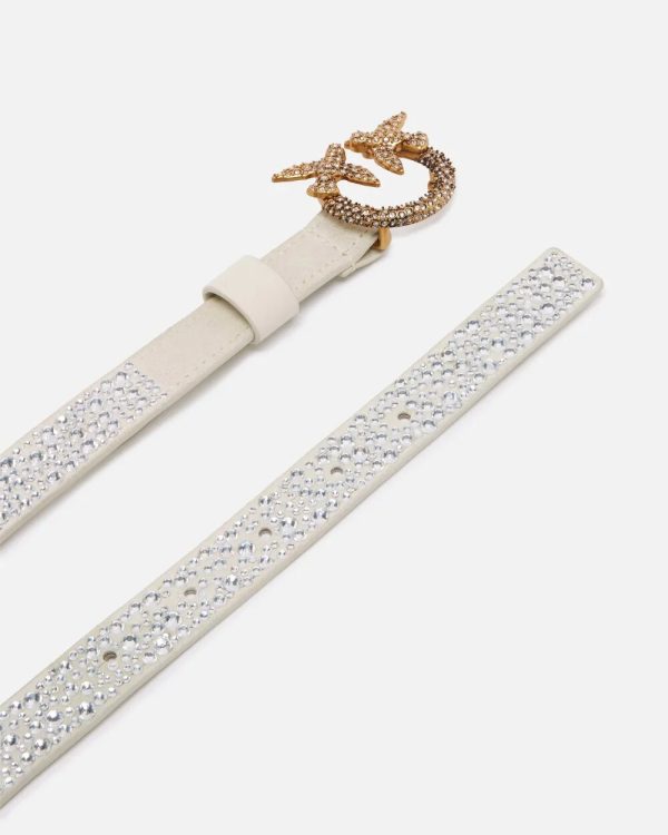 cintura pinko a.i.24.25.love berry h2 micro fibbra +strass. art. 100143