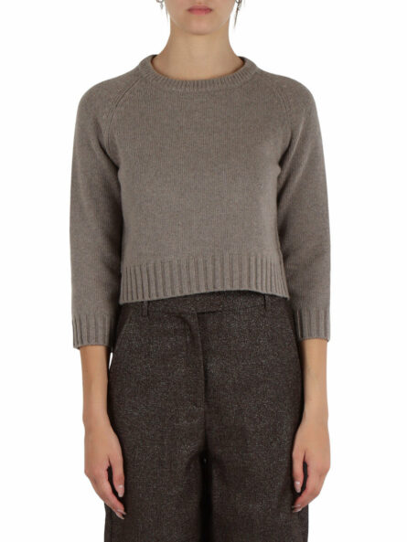 Maglia cropped in misto cashmere leida marella ai 24.25.