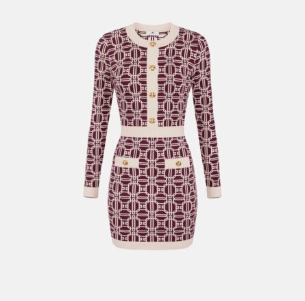 Miniabito logo jacquard am31b47e2 elisabetta franchi ai 24.25.