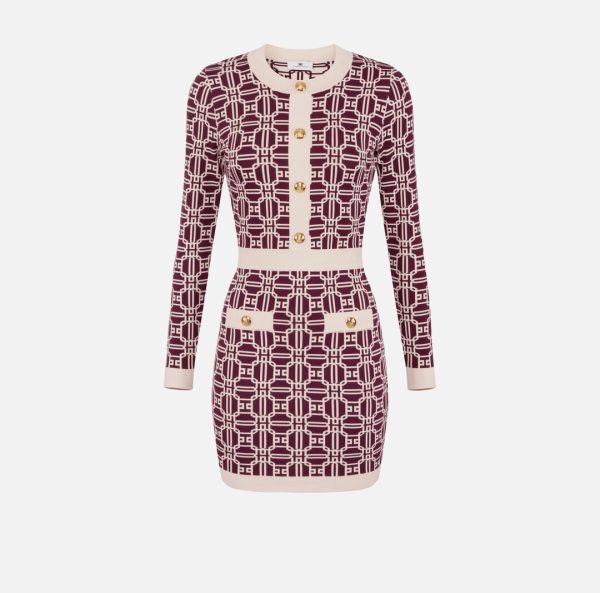 Miniabito logo jacquard am31b47e2 elisabetta franchi ai 24.25.