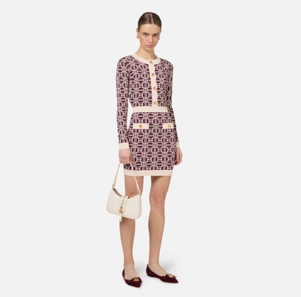 Miniabito logo jacquard am31b47e2 elisabetta franchi ai 24.25.