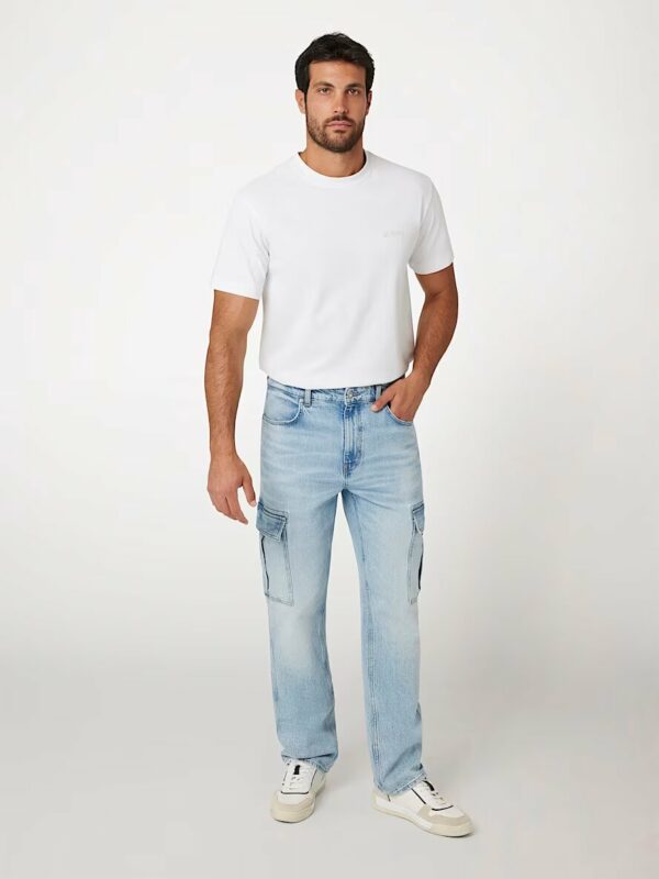 Jeans julianne cargo a vita media guess jeans ai 24.25.