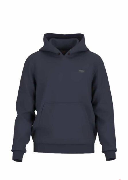 felpa tecnica con cappuccio guess jeans ai 24.25.