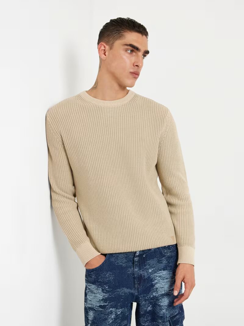 girocollo in cotone guess jeans ai 24.25.