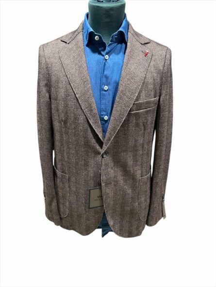 giacca sfoderata a quadri art. ulisse mulish ai.24.25.