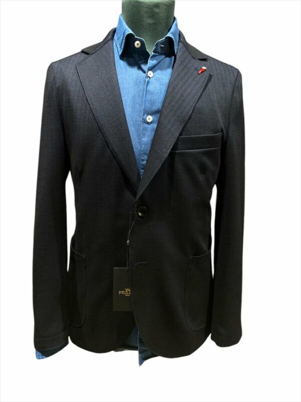 Giacca microfantasia spigata slim sfoderata art. hercules mulish ai.24.25. 011302BLU_1jpg Giacca microfantasia spigata slim sfoderata art. hercules mulish ai.24.25.