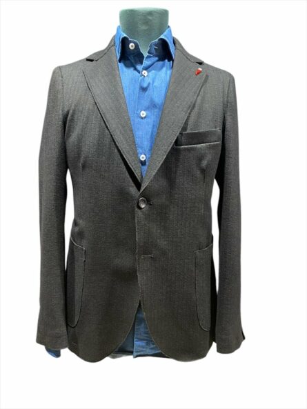 Giacca microfantasia spigata slim sfoderata art. hercules mulish ai.24.25.