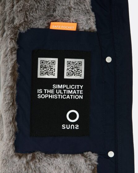 giubbotto donna suns ai 24.25.mod. roberta fur art. gbs53019d