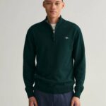 maglia in lana mezza zip regular fit gant ai 24.25.