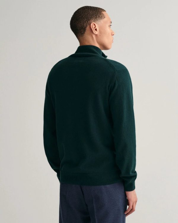 maglia in lana mezza zip regular fit gant ai 24.25.