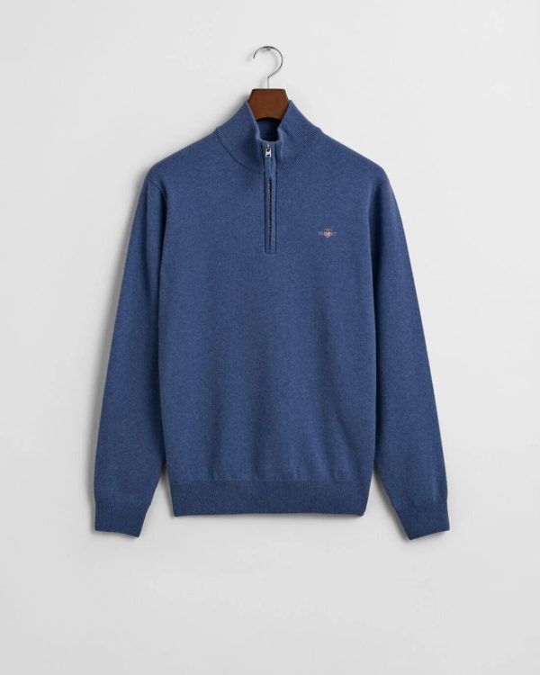 maglia in lana mezza zip regular fit gant ai 24.25.
