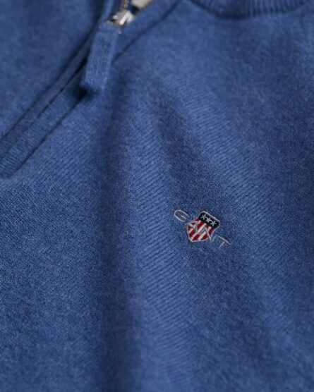 maglia in lana mezza zip regular fit gant ai 24.25.