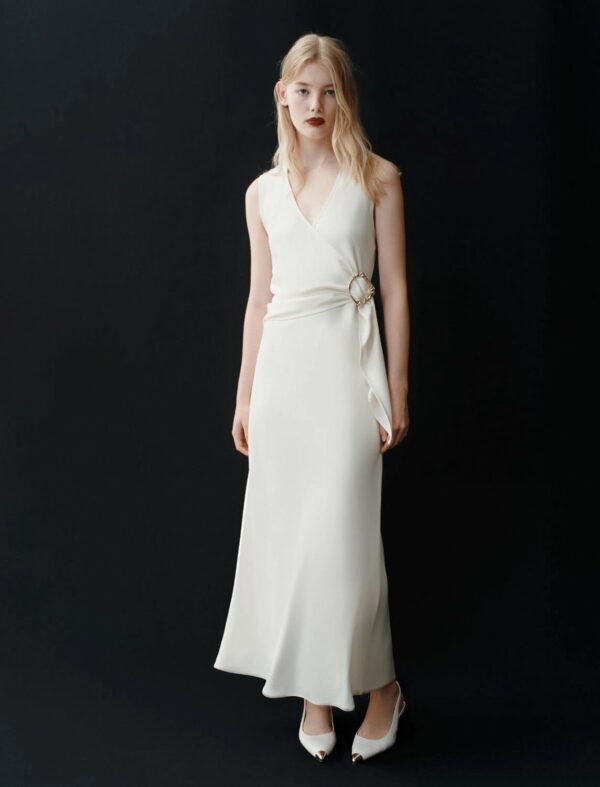 Abito lungo in satin riciclato titano marella pe 25 011492BL_1jpg Abito lungo in satin riciclato titano marella pe 25