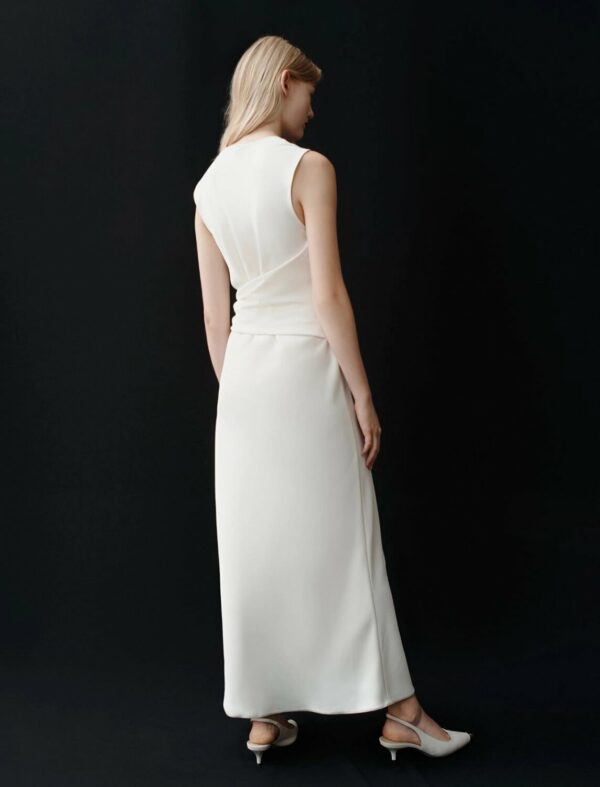 Abito lungo in satin riciclato titano marella pe 25