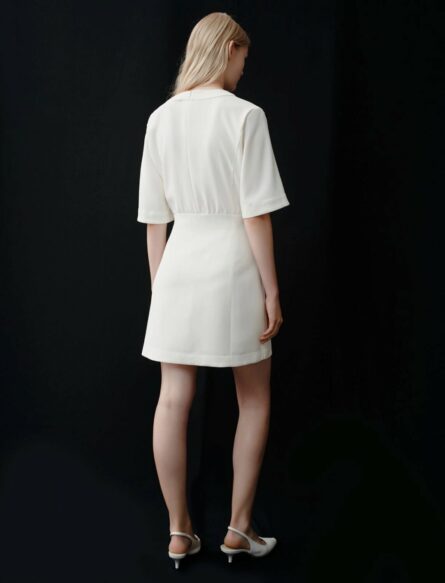 Abito corto in enver satin riciclato garda marella pe 25