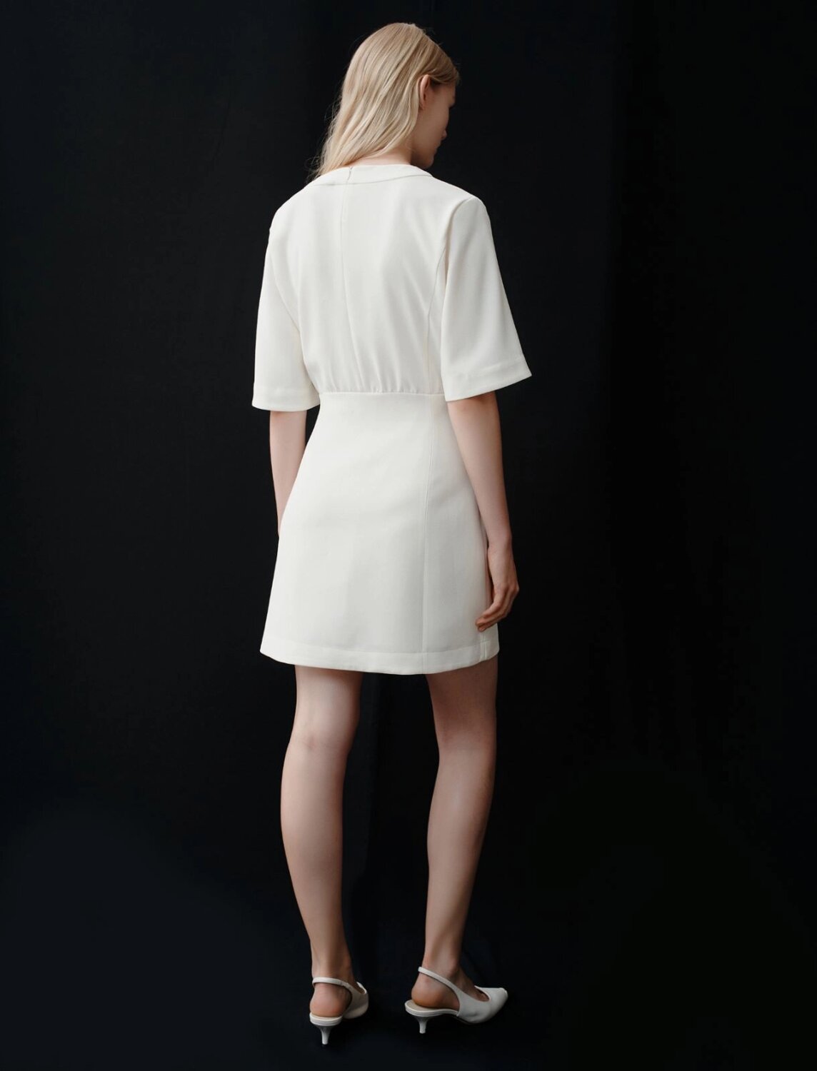 Abito corto in enver satin riciclato garda marella pe 25