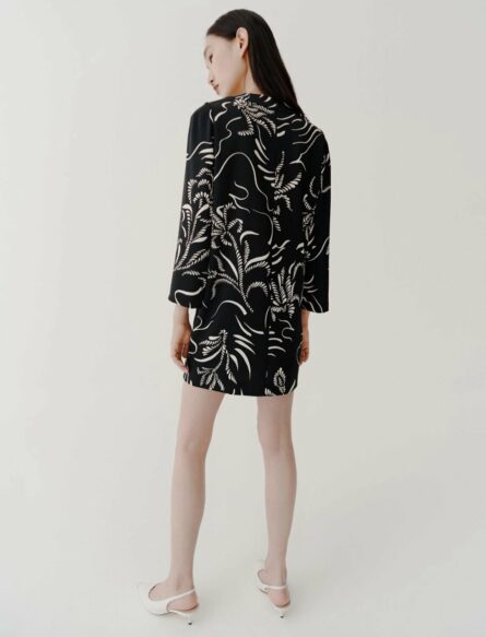 Abito foderato in satin riciclato cappa marella pe 25