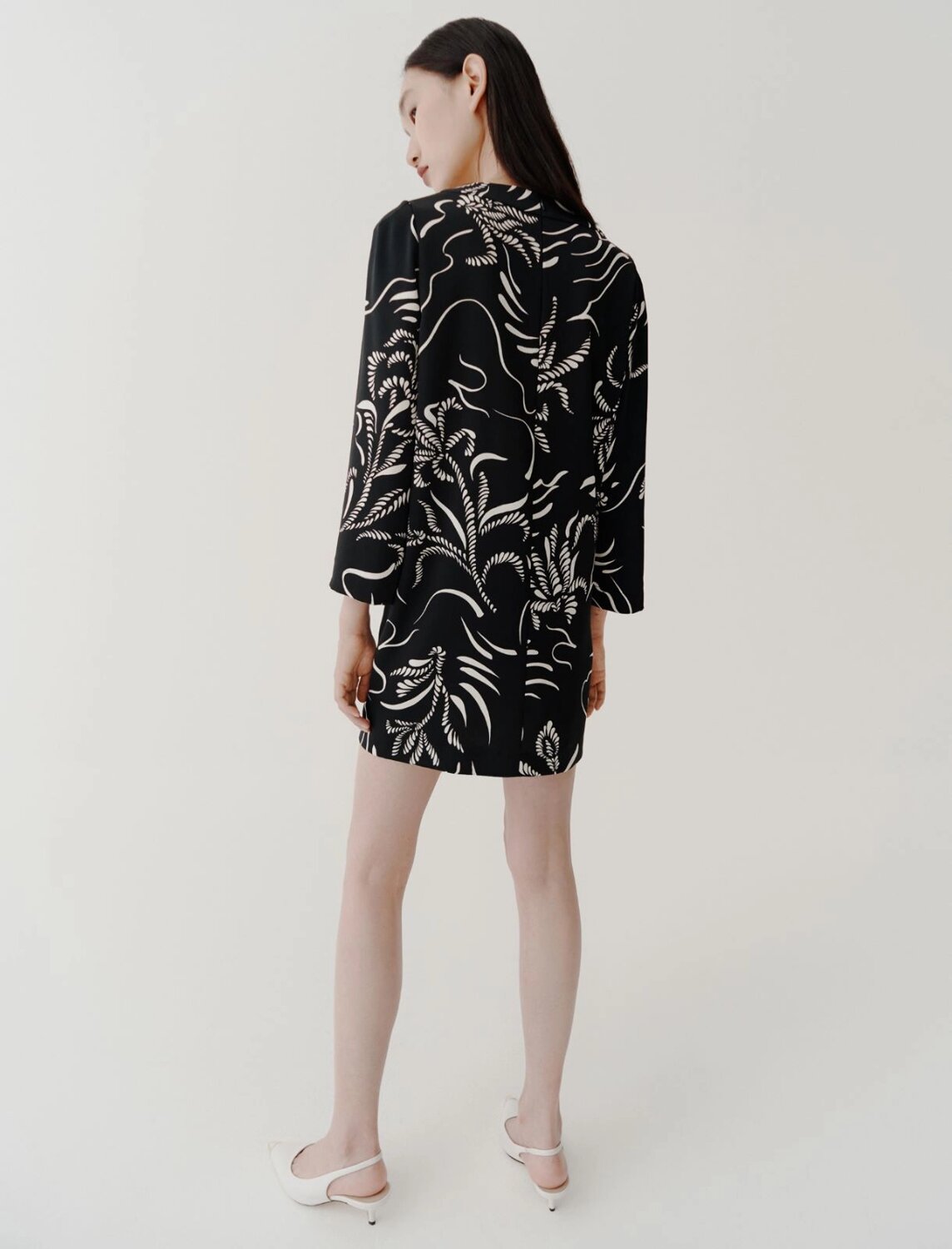 Abito foderato in satin riciclato cappa marella pe 25