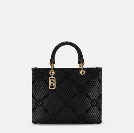 Tote media in jacquard con charms bs12a51e2 Elisabetta Franchi pe25