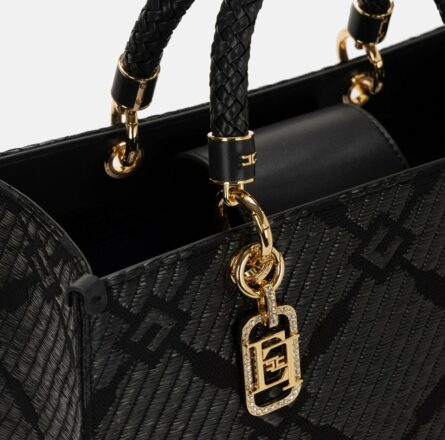 Tote media in jacquard con charms bs12a51e2 Elisabetta Franchi pe25